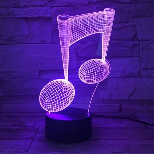 Nighdn 3d Lamp Led Night Light Colorful Night Light Gift for Kids Bedroom Light Bedside Table Home Decor 7/16 RGB Led Lamp USB
