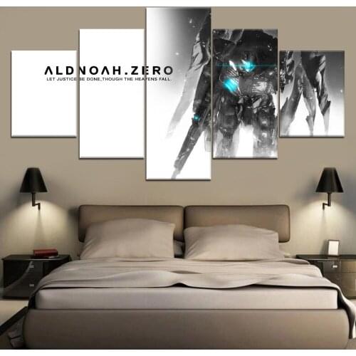 5 Pieces Poster Aldnoah Zero Anime Picture Top-Rated Canvas Print Wall Art Decorative Modular Home Room Living Modern Artwork