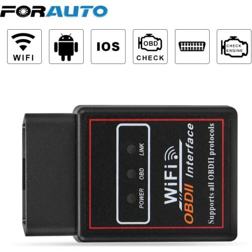 Car Scanner Tool OBD2 Car Diagnostic Tool Scanner WIFI ELM327 OBDII Auto Diagnostic Tool ELM 327 V2.1 OBD2 Code Reader for IOS