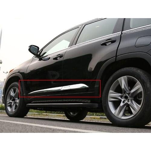 For 2015 Toyota Highlander High Quality stainless steel body side moldings side door decoration
