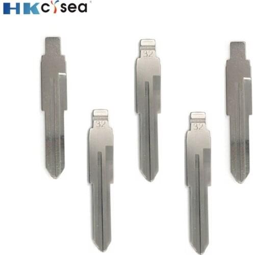 HKCYSEA KD#32 KD Remote Key Uncut Blank Metal Blade Type #32 for Fudi Car Key Remote Blade Replacement