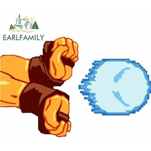 EARLFAMILY 13cm x 8.9cm for Hadouken Arcade Game Personality Car Stickers Vinyl Car Wrap Kids Room Family Wall Window Decal