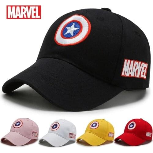 Disney Marvel Captain America Hat Baseball Cap Photography Props Hip Hop Hat Letter Embroidery Hats Baby Adult Travel Caps Gifts