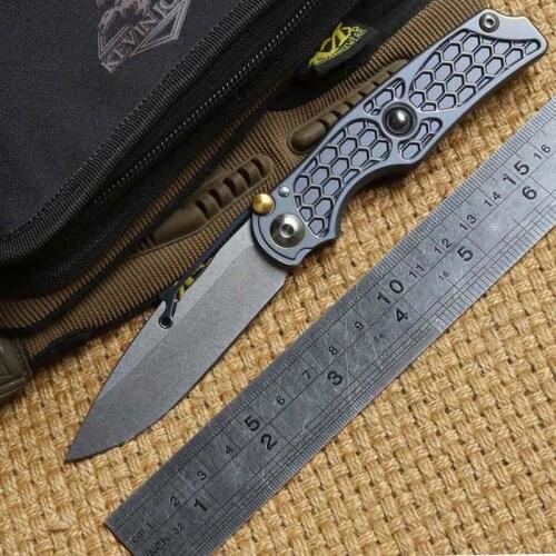 KEVIN JOHN M390 blade Titanium folding knife ball bearing tactical camping hunting outdoor gear survival pocket knives EDC tools