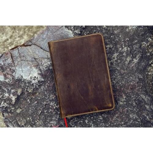 Personalized Leather cover case portfolio for Leuchtturm 1917 MASTER CLASSIC SLIM A4+ Notebook Sketchbook free engraving