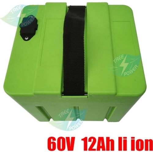60V 12Ah lithium li ion battery pack for 1000W 800W motorcycle mobility scooter tricycle beach cruiser bicycle booster battery