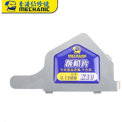 MECHANIC X10 3D Ultra Thin Steel Disassemble Sheet Curved Screen Openning Tool For Mobile Phone Repair 0.12mm