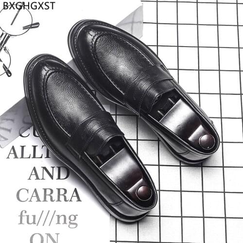 Penny Loafers Man Height Increase Shoes Men Patent Leather Shoes Men Formal Designer Shoes Man High Quality Zapatos De Hombre