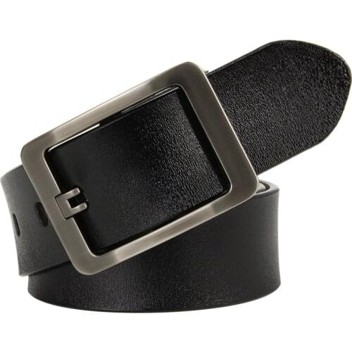 HREECOW men belt cow genuine leather luxury strap male belts for men new fashion classic vintage pin buckle dropshipping