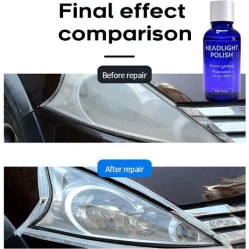 News 30ML Car Headlight Repair Coating Solution Repair Kit Oxidation Rearview Coating Headlight Polishing Anti-scratch Liquid