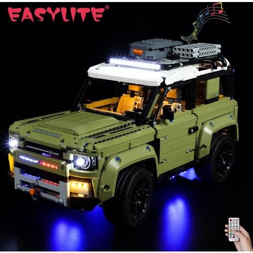 LED Light Set For 42110 Technicial Series Defender Car Blocks Bricks Only Lighting Kit Not Include Model