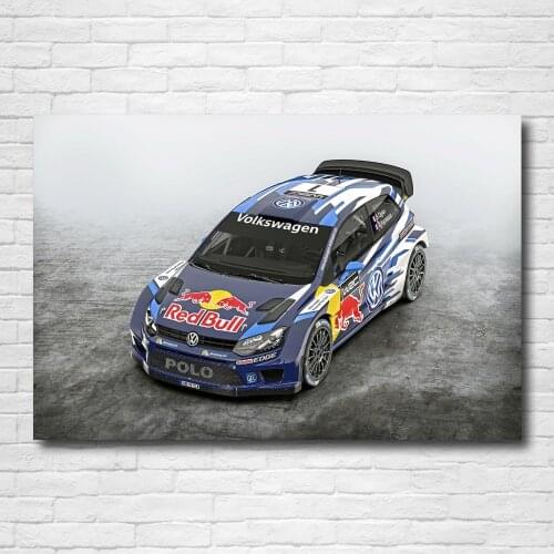 Canvas Print Wall Art DIY Framed Painting POLO R W R C Typ 6R Race Racing Car Posters For Living Room Decor