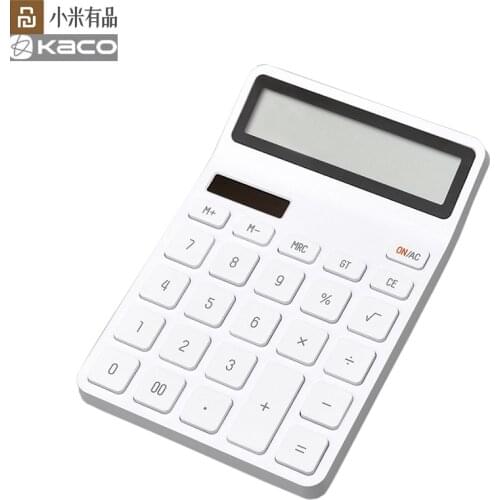 Original Youpin LEMO Desktop Calculator Photoelectric Dual Dive 12 Number Display Automatic Shutdown For Office Finance Business