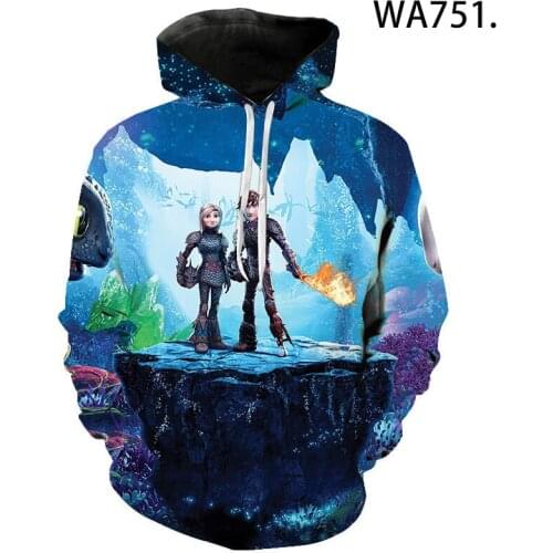 2021 New Hoodies Cartoon Anime Dragon Men Women Children 3D Printed Sweatshirts Streetwear Boy Girl Kids Tops