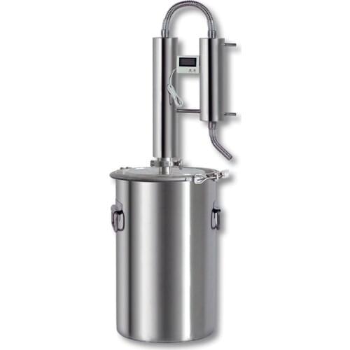 Liquor Equipment Fermentation barrel 12L Distiller 304 Stainless Steel Double tower cooling coils Family Brewing Brandy Vodka