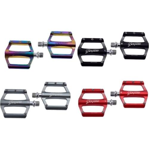 K1MB Rainbow MTB Bike Pedal Aluminum Alloy Anti-Slip Platform Colorful Pedals for Mountain Bike Accessories