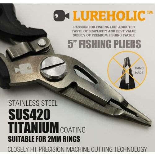 LUREHOLIC 12.5cm Fishing Plier Scissor For Fishing Line Lure Cutter Hook Remover Stainless Steel Pliers Fishing Scissor Pliers