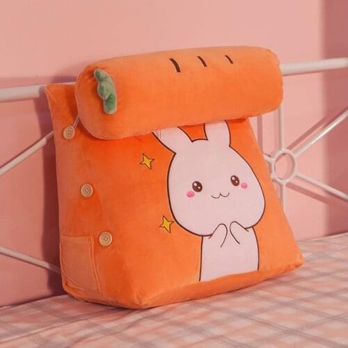 Cushion Bedside Cushion Cushion Back Cushion Bed Single Student Dormitory Bedroom Removable and Washable Triangle Pillow