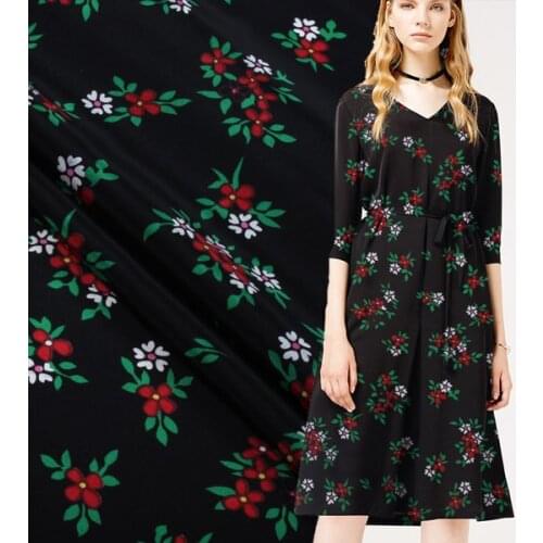 114cm silk crepe de chine fabric fashion flowers crepe silk fabric dress chinese fabric wholesale silk fabric