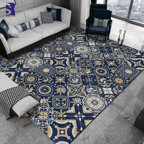 SunnyRain 1-piece Fleece Printed area rug for bedroom Living Room rugs and carpets for kitchen