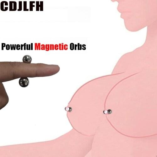 Ultra Powerful Magnetic Orbs Nipple Clamps Vagina Clitoris G Spot Adult No Vibrators Sex Toys For Women Couples Sex Products
