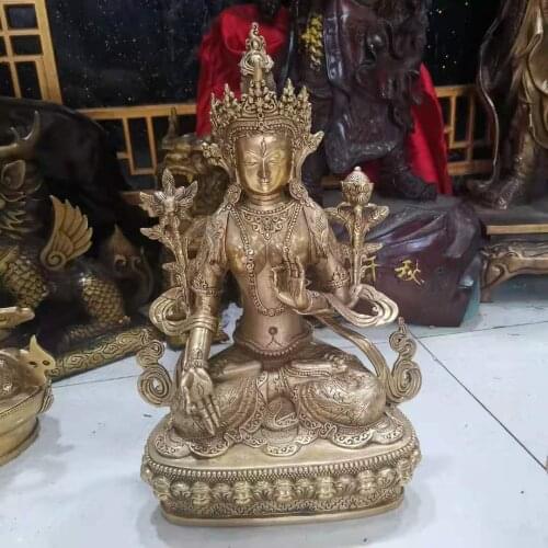 Tibetan Buddha Statues Bronze Metal Statues Bodhisattva Decorations Bronze Statues Art Tributes Monk Gift buddhist myth