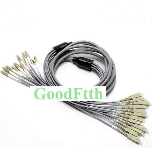 Armoured armored Patch Cord SC-LC LC-SC Multimode 62.5/125 OM1 12 Cores GoodFtth 200-1000m