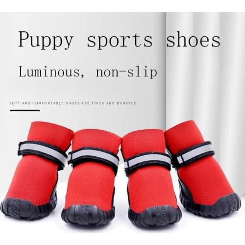 Spring Pet Dog Shoes Reflective Warm Non-slip Chihuahua York Teddy Bear Shoes For Small Dogs Boots Socks Pets Supplies Product