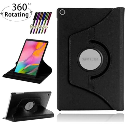 360 Rotating Case for Samsung Galaxy Tab A 10.1 2019 T510 T515 Leather Drop Resistance Hard Protective Shell Cover