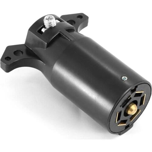 7-hole Trailer Plug Blade Circular Connector RV Parts 12V Towbar Tow-trailer End Supply for Your Caravan, Trailer, and Truck