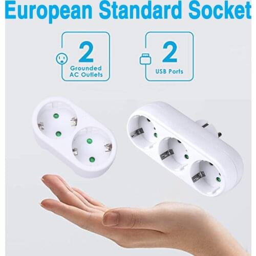 European Standard Socket Round Plug 2/3 Holes Socket With Switch On Off 3-way Socket Outlet with Switch 230 V EU Sockets