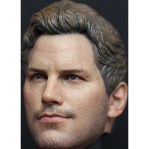 1/6th Peter Quill Head Sculpt Handsome Star-Lord Modeling Fit 12" Action Figure