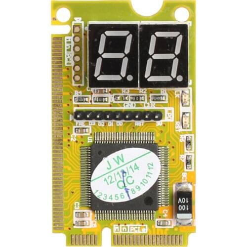 2-Digit Mini PCI/PCI-E LPC POST Tester Diagnostics Debug Card Adapter Analyzer for Notebook Laptop Computer for mainboard
