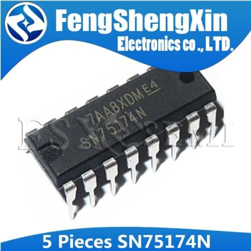 5pcs SN75174N DIP-16 SN75174 DIP16 QUADRUPLE DIFFERENTIAL LINE DRIVER IC