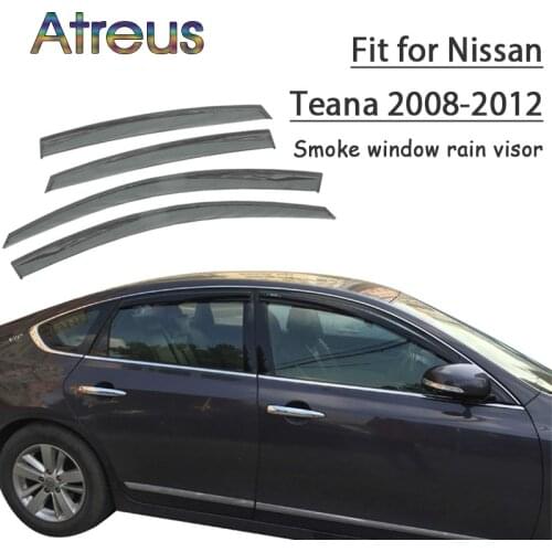 Atreus 1set ABS For 2018 2017 2016 2015 2014-2008 Nissan Teana Accessories Car Vent Sun Deflectors Guard Smoke Window Rain Visor