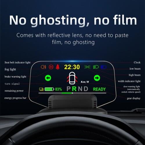 HUD display car for Tesla model 3 model Y Speed Gear Turn Signal head-up display Non-destructive Modification of the Instrument
