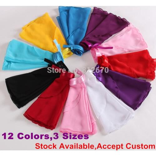 2pcs/Lot Children Black,Blue,Pink,Bright Pink,Lavender,White Kids Girl Ballet Tutu Dance Skirt Skate Wrap Chiffon Hot XC-5165