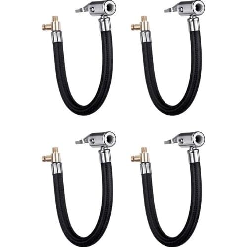 Locking Tire Chuck Air Connection Locking Chuck Twist Tyre with Hose Car Motorcycle Bike Tire Inflator Pump Hose Adapter