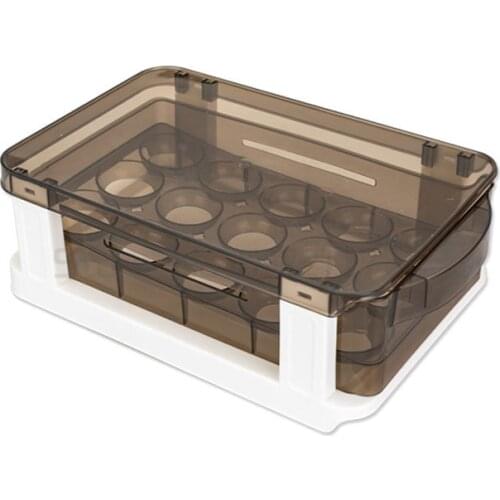 Household egg box, refrigerator, dumpling box, kitchen food preservation storage tray, egg rack