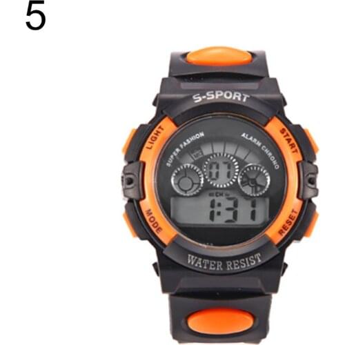 Kids Waterproof Electronic Clock Children LED Digital Display Alarm Date Luminous Sports Wrist Watch New for Boys Girls Men Wome