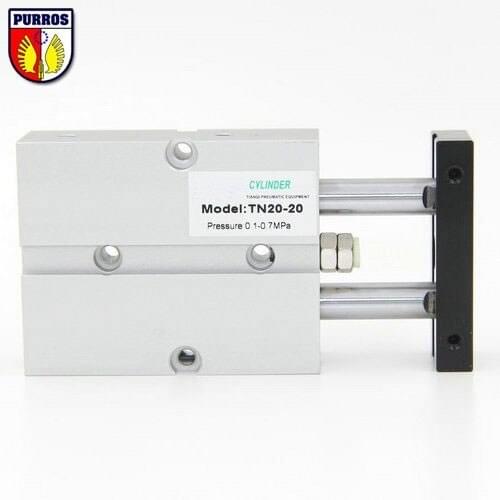 TN TDA 16 Double Rod Cylinder, Bore: 16mm, Stroke: 10/15/20/25/30/35/40-Smm