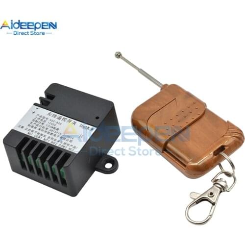 DC 12V 315MHz/433MHz 2 Channel Wireless Relay RF Remote Control Switch Receiver Transmitter Remote Controller Switch Module