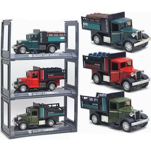 1:32 alloy pull back transport truck model in original packaging,retro vintage car toys,gift box toys for children,free shipping