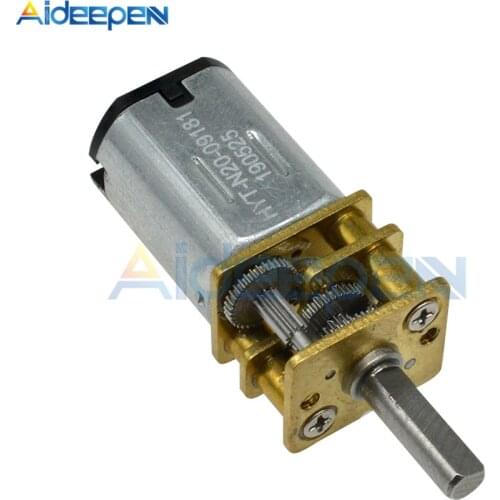 GA12-N20 DC 3V 6V 12V Multiple Type Micro DC Gear Reduction Motor Low Speed Motor Deceleration Motor 15RPM 600RPM 100RPM 1000RPM