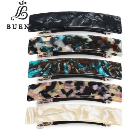 Charming Hair Barrette Rectangular Hair Accessories Enchanted Prom Hair Barrette Acetate Hair Clips