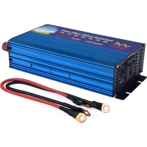 DC12V to AC110V Pure Sine Wave Solar Power Inverter Converter 750W