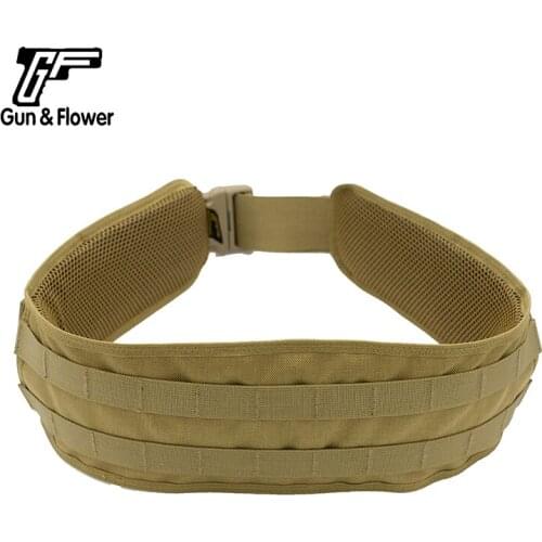 Gun&Flower Military Belt Battler 1000D Nylon Duty Waist Padded Belt Hunting Shooting Outdoor Gear
