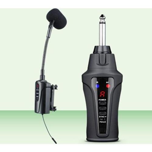 Violin Microphone System Clip-on Cardioid Receiver Musical Instruments Violin Plug-and-Play Mic Microphone for Size 4-4 Violins