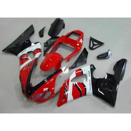 Hi-grade Injection mold Fairing kit for YAMAHA YZFR1 98 99 YZF R1 YZF1000 1998 1999 ABS red white black Fairings set+Gifts YG22