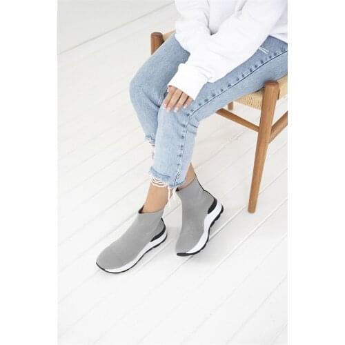 Womens knitwear boots, casual womens knitwear shoes, new fashion knitwear womens sport boots, womens knitwear sexy boots